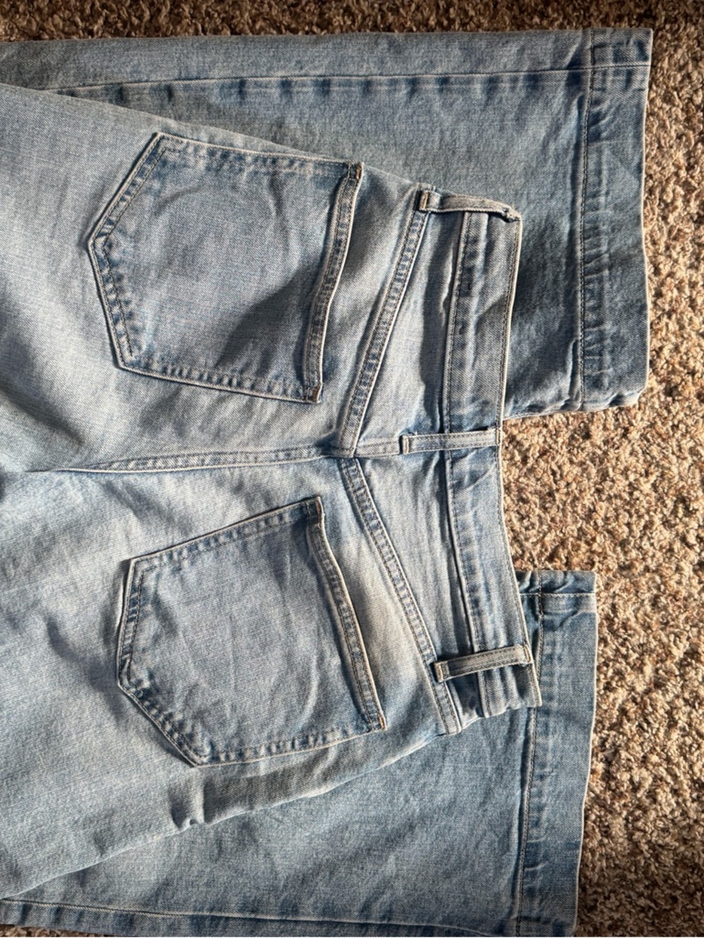 GAP/ Ligh Wash High-Rise Wide Leg Crop Jeans